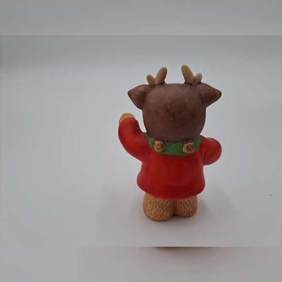 Enesco Lucy and Me Christmas antler bear figurine - Picture 3 of 8